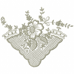 Flowers And Tree Embroidery Design 5